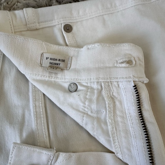 madewell 9” white high rise skinny jean size 28/6 long - Picture 4 of 4